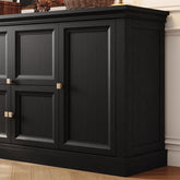 63Inch Black Farmhouse Buffet Cabinet With Storage-4