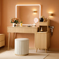 Forty Seven Inch Vanity Desk With 5X Magnifying Mirror-0