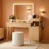 Forty Seven Inch Vanity Desk With 5X Magnifying Mirror-0