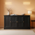 63Inch Black Farmhouse Buffet Cabinet With Storage-0