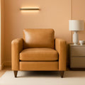 Brown Oversized Reading Armchair With Hidden Storage-0