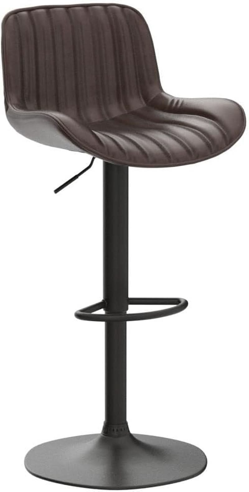 Mid Century Modern Adjustable Height Swivel Bar Stools-3