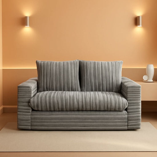 Dark Grey Interconvertible Sleeper Sofa Bed Cushions
