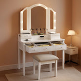 Makeup Vanity Desk With Highgloss LED Illumination-0
