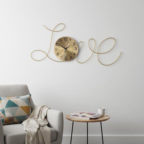 41" Gold Silent Analog Novelty Wall Clock