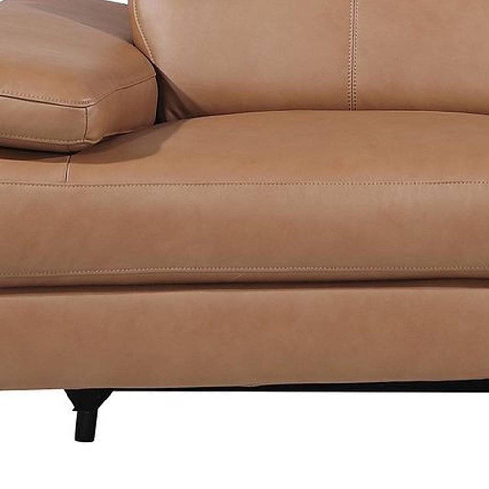 104" Black Italian Leather Reclining USB Sofa