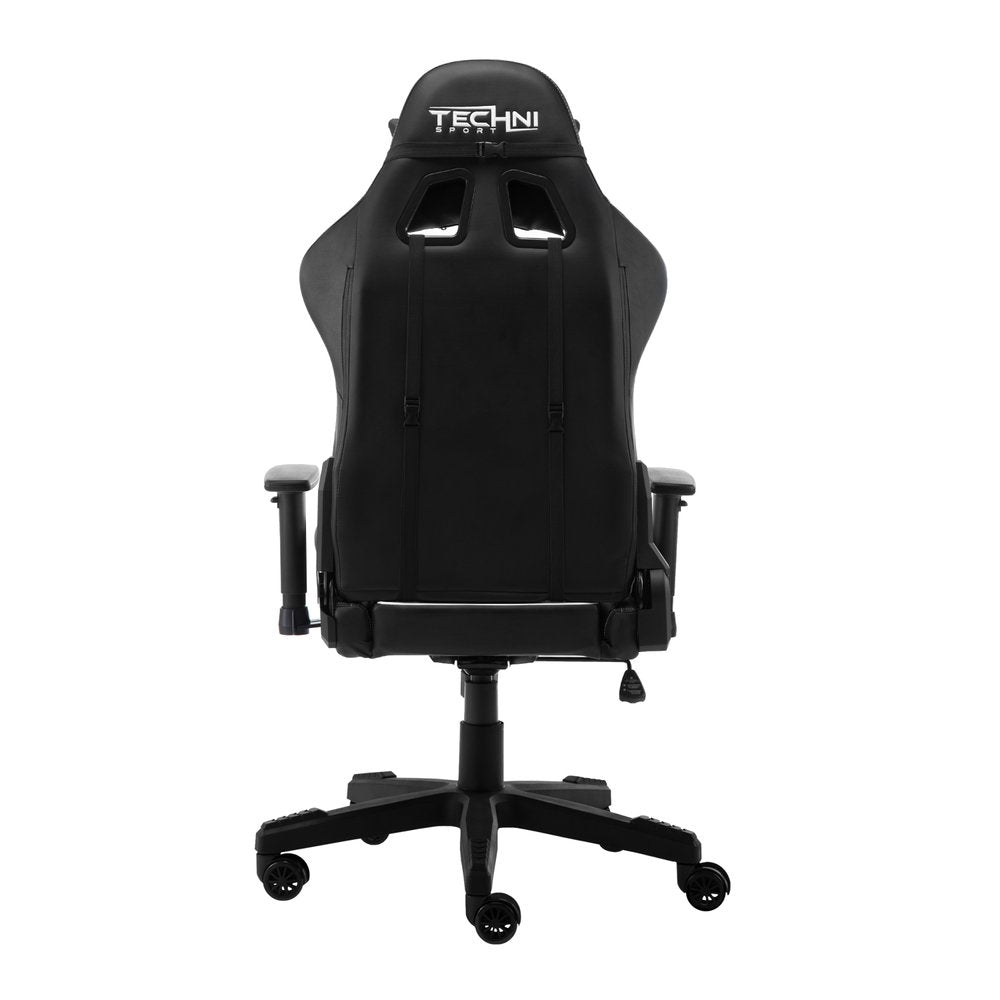White And Black Swivel Rolling Gaming Chair