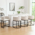 Modern Barrel Counter Height Bar Stools Set of Four-0
