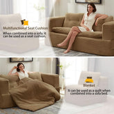Camel King Size Corduroy Futon Pro Lux Sofa Bed Chaise Lux-4