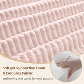 Transformable Sofa Bed QueenSize Pink Folding Frame-4