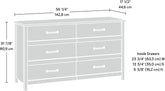 Sindoori Mango Premium Solid Wood Six Drawer Dresser-2