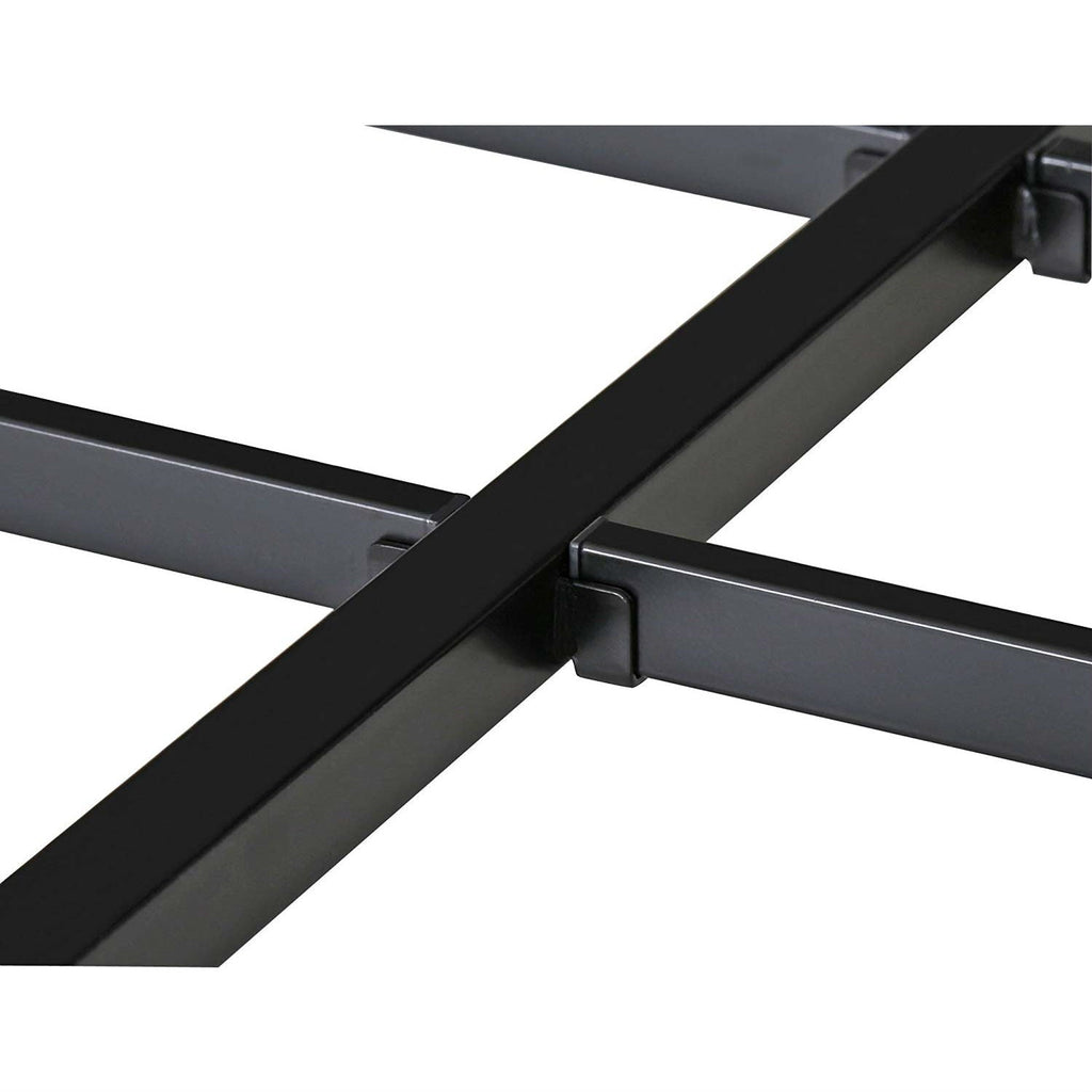 Twin size Modern Heavy Duty Black Metal Platform Bed Frame-4