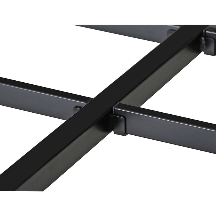 Twin size Modern Heavy Duty Black Metal Platform Bed Frame-4