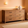 Sindoori Mango Premium Solid Wood Six Drawer Dresser-0