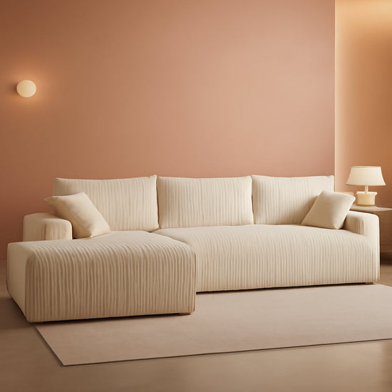 Modular L Shape Sofa 96Inch Oversized Chaise Memory Foam-0