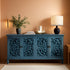 Vintage Sixty Inch Hollow Carved Console Sideboard-0