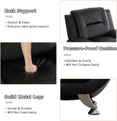 Leather Couches For Living Room Black Sofa And Loveseat Set-1