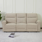 87.8 Inch Wall Hugger Reclining Sofa With Drop Down Table-4